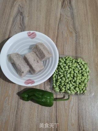 魔芋烧毛豆的做法步骤：1