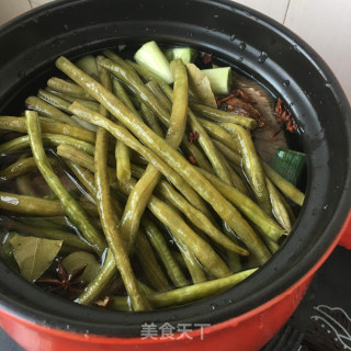“荤菜”酸豆角卤驴肉的做法步骤：11