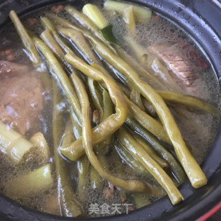“荤菜”酸豆角卤驴肉的做法步骤：12