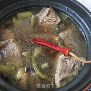 “荤菜”酸豆角卤驴肉的做法步骤：14