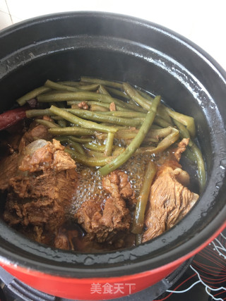 “荤菜”酸豆角卤驴肉的做法步骤：16