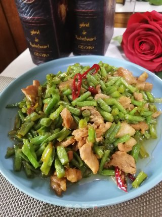 豇豆烧肉的做法步骤：9