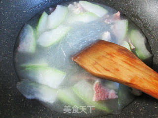 咸肉节瓜煮粉丝的做法步骤：9
