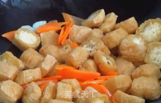 小炒油豆腐的做法步骤：2