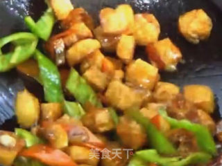 小炒油豆腐的做法步骤：3