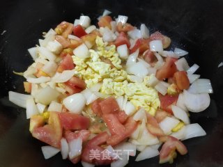 西红柿洋葱炒鸡蛋的做法步骤：5