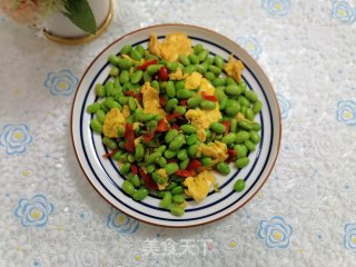 毛豆炒鸡蛋的做法步骤：7