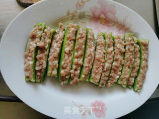 肉糜酿秋葵的做法步骤：12