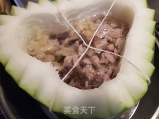 八宝冬瓜盅的做法步骤：16