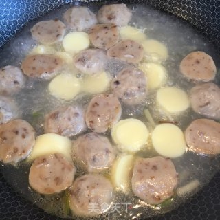 丸子豆腐紫菜汤的做法步骤：4