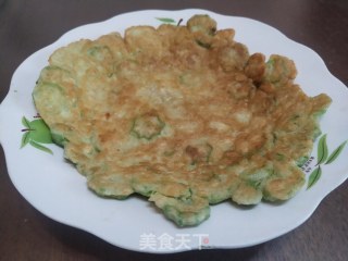秋葵鸡蛋饼的做法步骤：10
