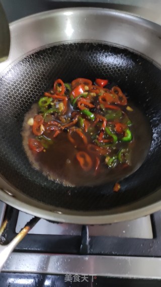双椒茄子的做法步骤：6