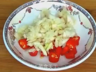 酸辣捞汁菜心的做法步骤：2