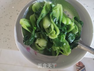 香菇扒油菜的做法步骤：4