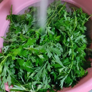 艾叶煎粄（炒艾叶版）的做法步骤：1