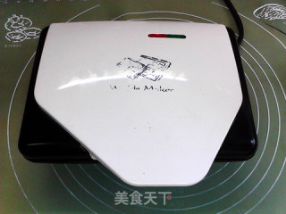 花生酱与华夫：芝麻花生酱华夫饼的做法步骤：8