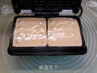 花生酱与华夫：芝麻花生酱华夫饼的做法步骤：9