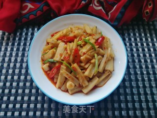酱炒藕条的做法步骤：15
