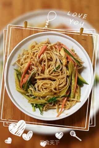 鸡丝凉面的做法步骤：11