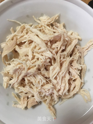 鸡丝韭菜苔豆芽炒面的做法步骤：4