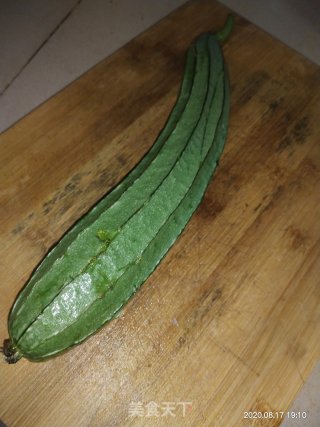 鲜虾丝瓜面的做法步骤：3
