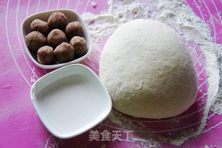 纯碱手工花式豆沙包的做法步骤：2
