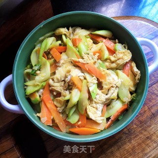 时蔬炒鸡蛋的做法步骤：10