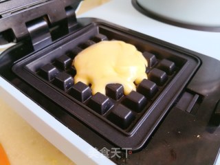 海苔夹心华夫饼的做法步骤：3