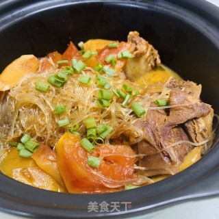 骨头焖木瓜粉丝煲的做法步骤：8