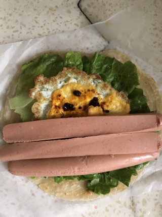 豆豉酱香手抓饼的做法步骤：4
