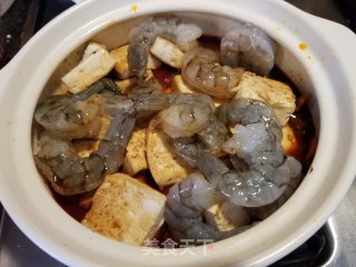 大虾烧豆腐的做法步骤：12