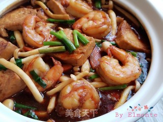 大虾烧豆腐的做法步骤：17