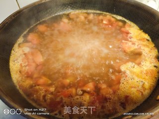 豆角虾仁鸡蛋面的做法步骤：9