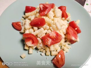 玉米西红柿虾仁沙拉的做法步骤：6
