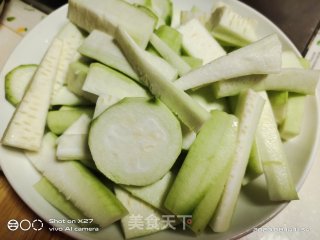 肉片烧丝瓜的做法步骤：3