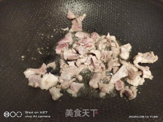 肉片烧丝瓜的做法步骤：4