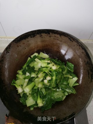 蚝油香菇油菜的做法步骤：2