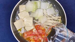 蔬菜豆腐汤丨极简低脂食谱，简单好吃又饱腹的做法步骤：5