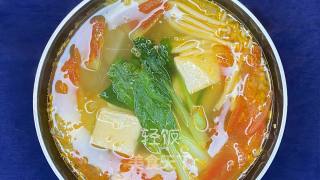 蔬菜豆腐汤丨极简低脂食谱，简单好吃又饱腹的做法步骤：6