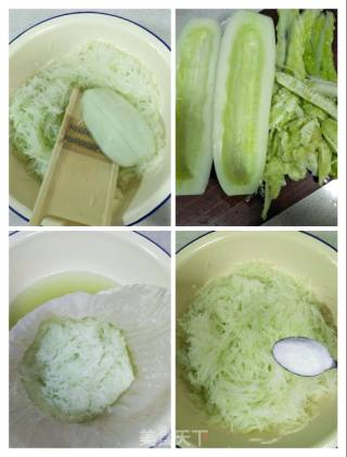 鲜贝鸡蛋黄瓜包的做法步骤：2