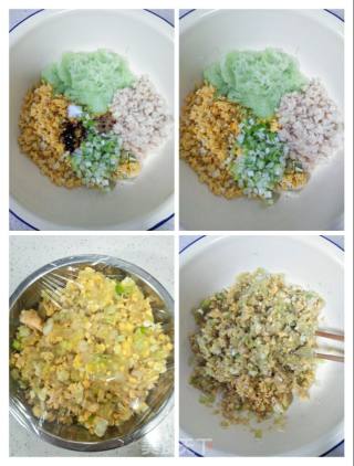 鲜贝鸡蛋黄瓜包的做法步骤：5