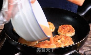 糖醋蔬菜鸡肉饼的做法步骤：6