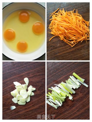 菠菜胡萝卜炒鸡蛋的做法步骤：3