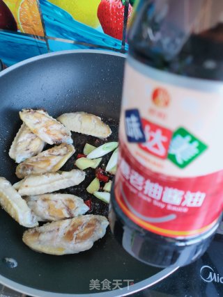 鸡翅烧腐竹的做法步骤：8