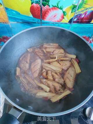 鸡翅烧腐竹的做法步骤：18