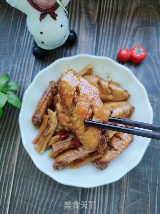 鸡翅烧腐竹的做法步骤：21