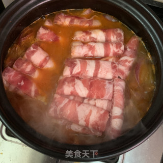 泡菜豆腐肥牛锅的做法步骤：10