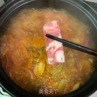 泡菜肥牛米粉的做法步骤：7
