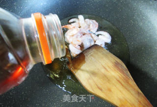 虾仁与鞭笋的做法步骤：5