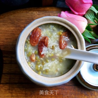 葡萄干绿豆粥的做法步骤：11